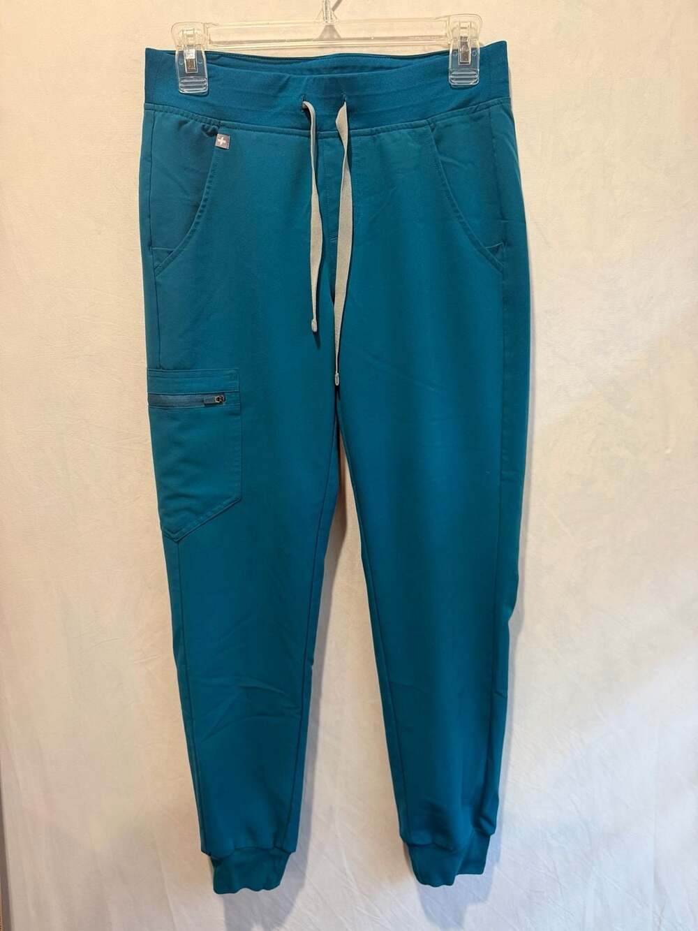 FIGS Technical Collection Jogger Scrub Pants Women's Size XS Teal Blue